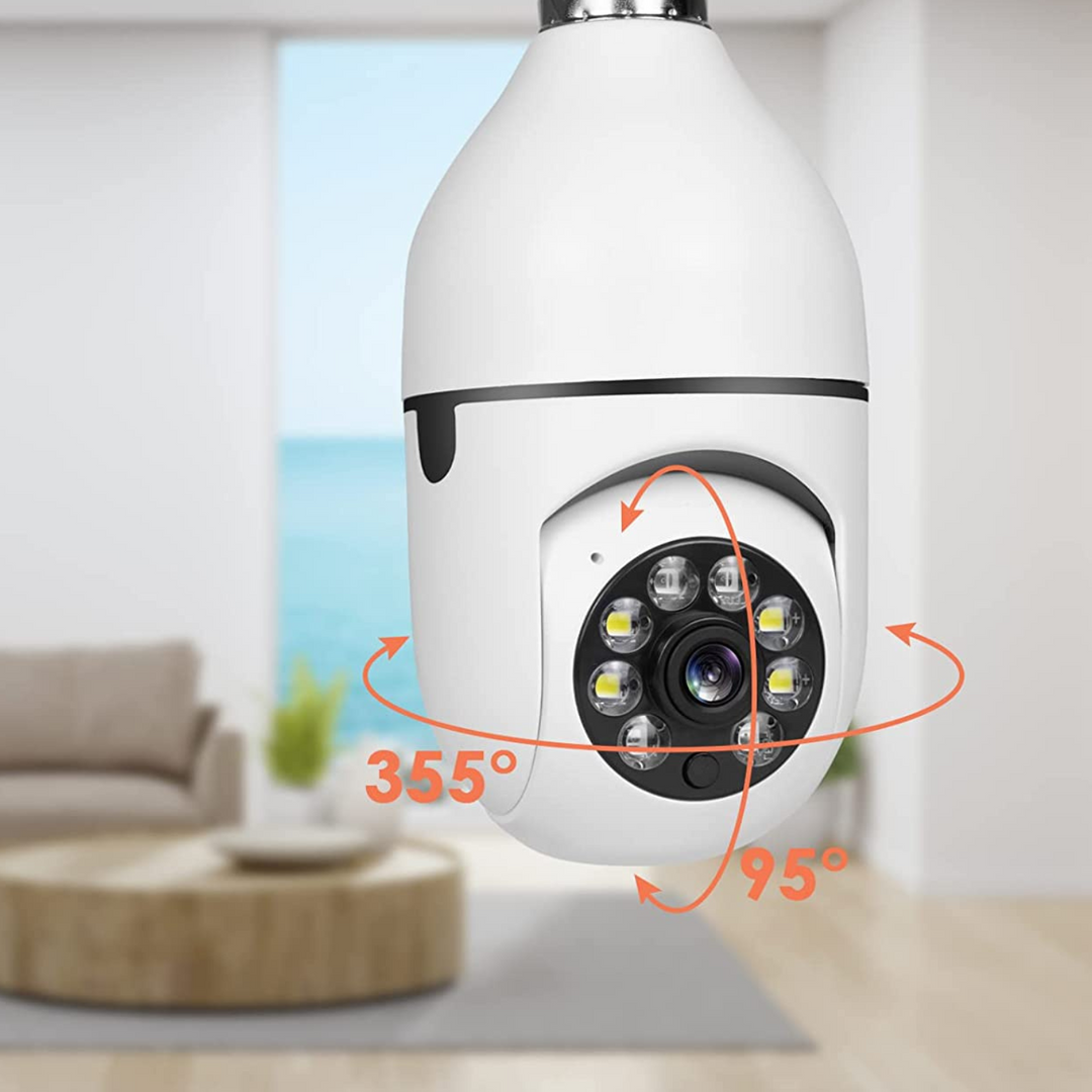 Smart Wifi Inomhus / Utomhus Lampa Säkerhetskamera