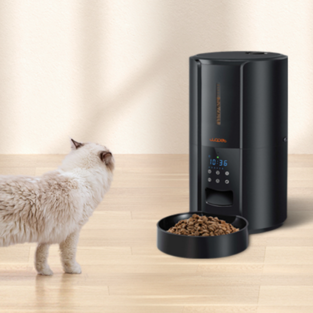 Exklusiv Stor Automatisk Hund Katt Tid Pet Mat Matare Dispenser