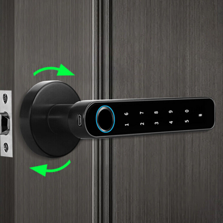 Smart Elektronisk Mobilapp Kontrollerad Bluetooth Fingeravtryck Dörrlås