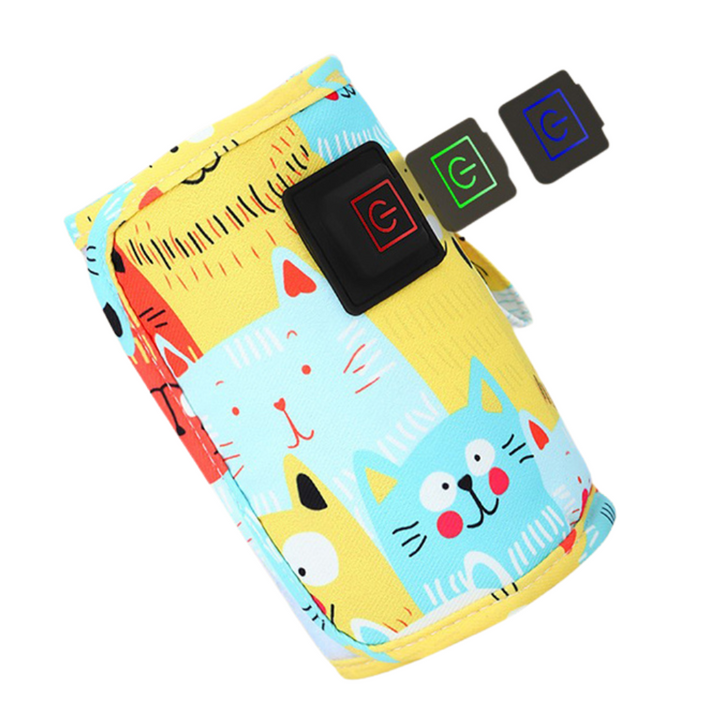 Bärbar USB-drivet babyflaskvärmare