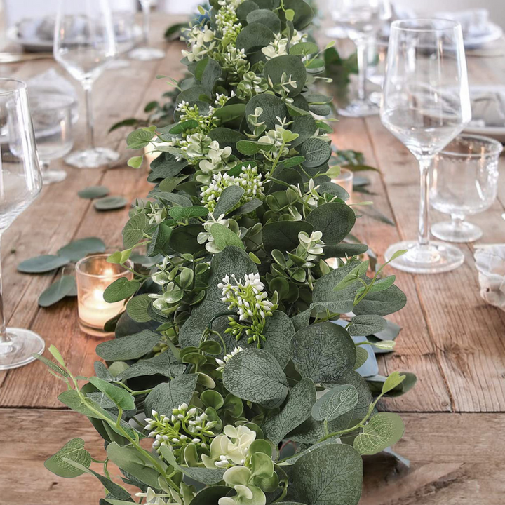 Elegant Dekorativ Faux Eucalyptus Girlang
