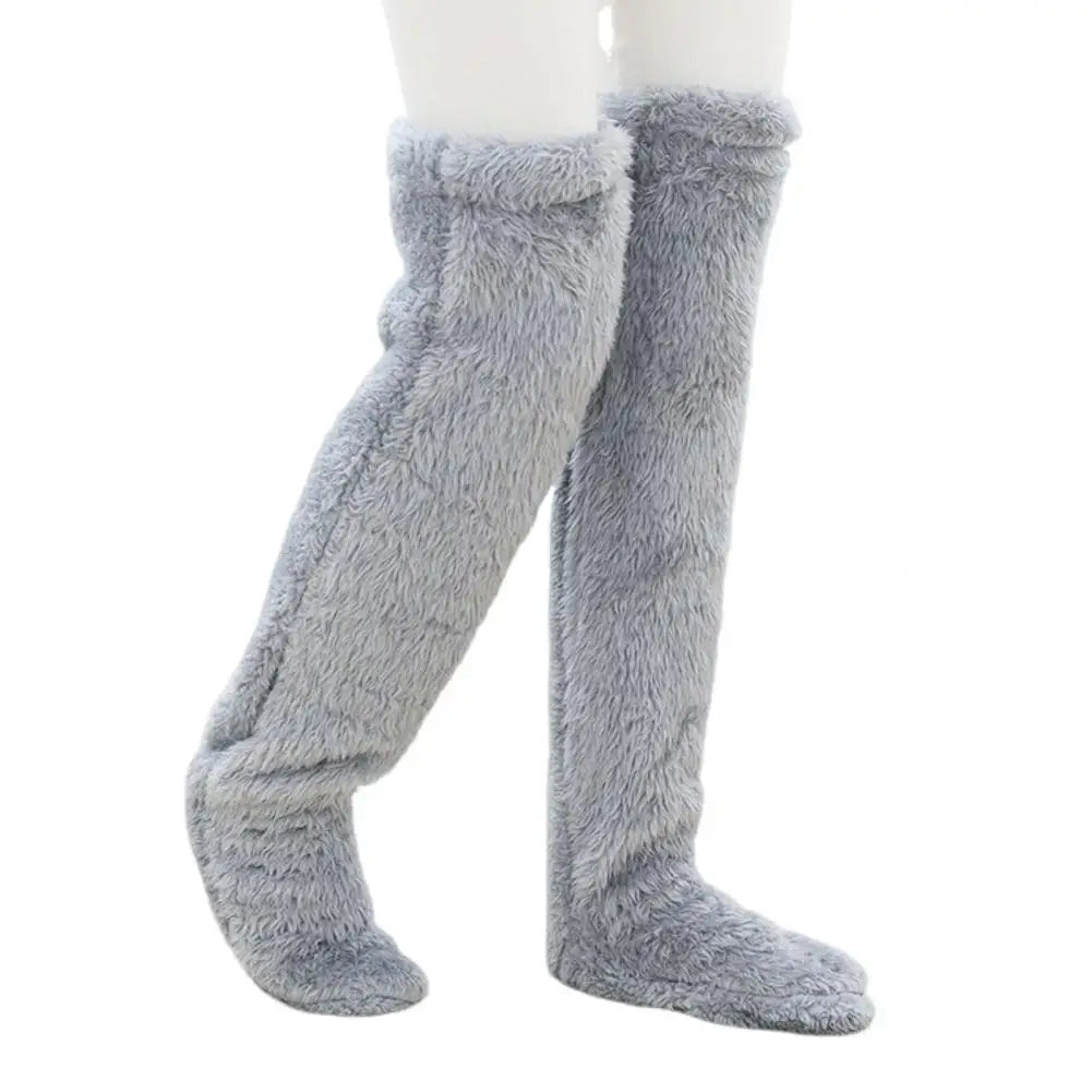 Mysiga Fleece Vinterstrumpor Långa Varma Strumpor