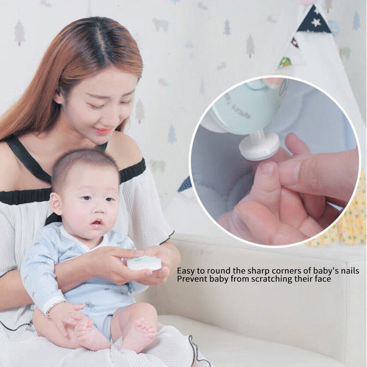 Baby Nagelklippare med 6 Sliphuvuden