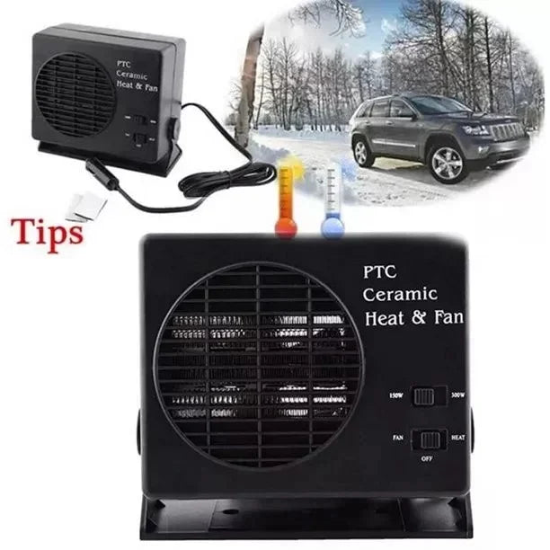 Bilvärmare 150W 300W 12V Keramisk Bilfläktvärmare