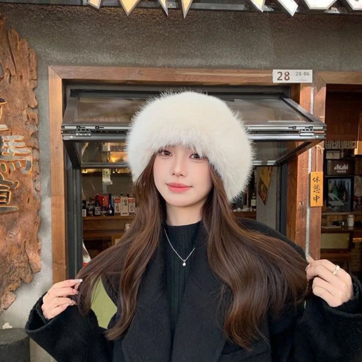 Kvinnors Plysch Vinter Bucket Hat