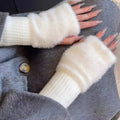 Plush Cozy Fingervantar för Damer