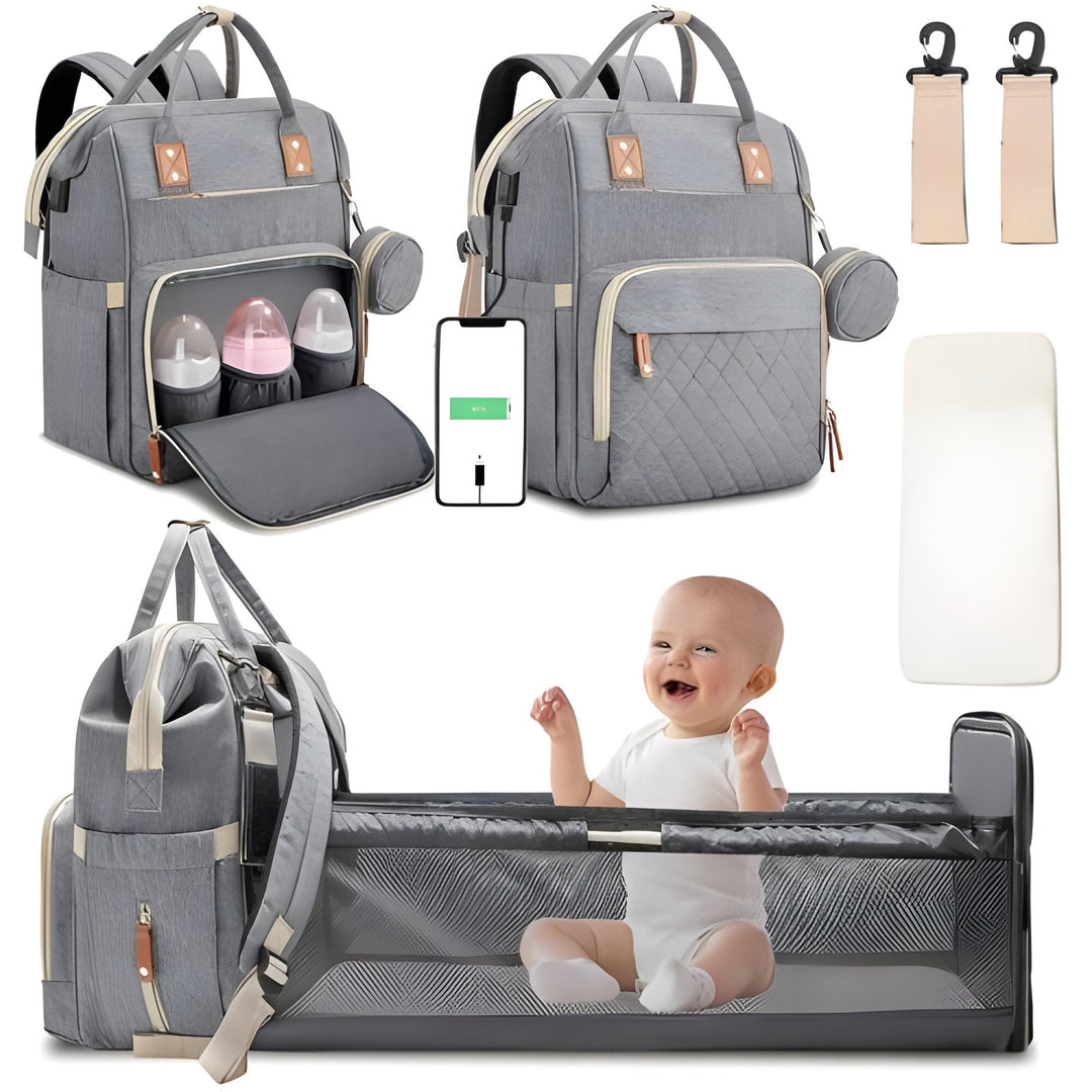 Skötväska - Resande babysäng