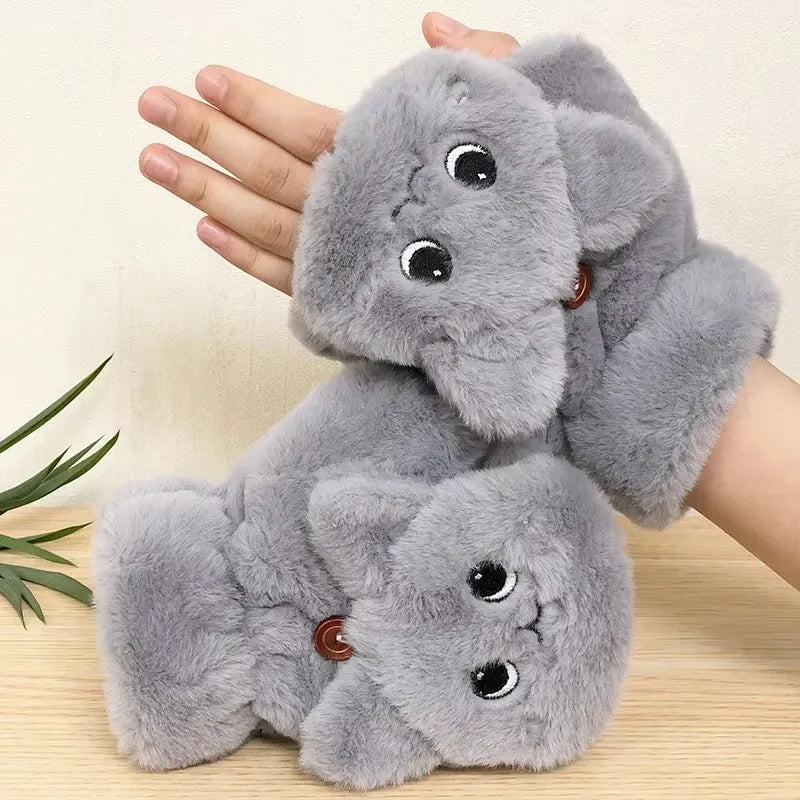 Plushdjur Fingerlösa Vantar