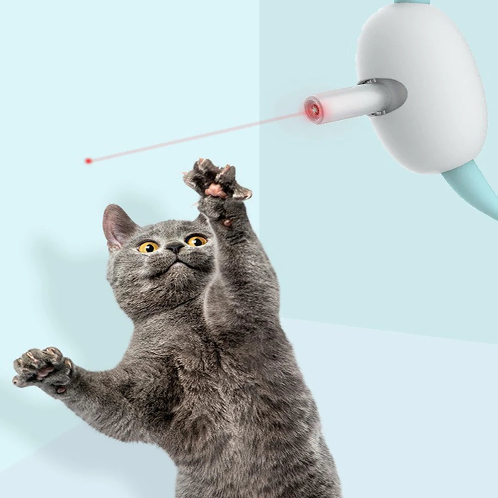 Interaktiv Laser Katt Halsband med USB Laddning