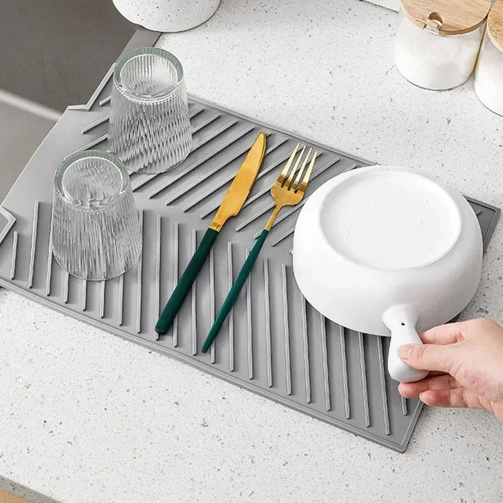 Silicone Disk Torkmatta med Avloppsdesign