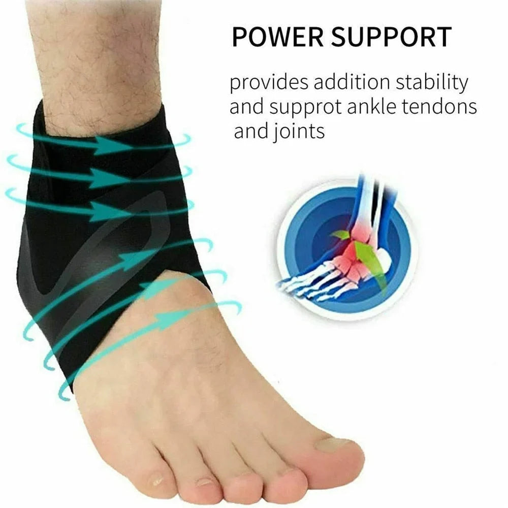 Plantar Ankel X Wrap Stöd Kompression Ärmar