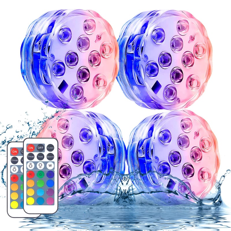 Nedsänkbara LED Pool Lampor 10 Lampor