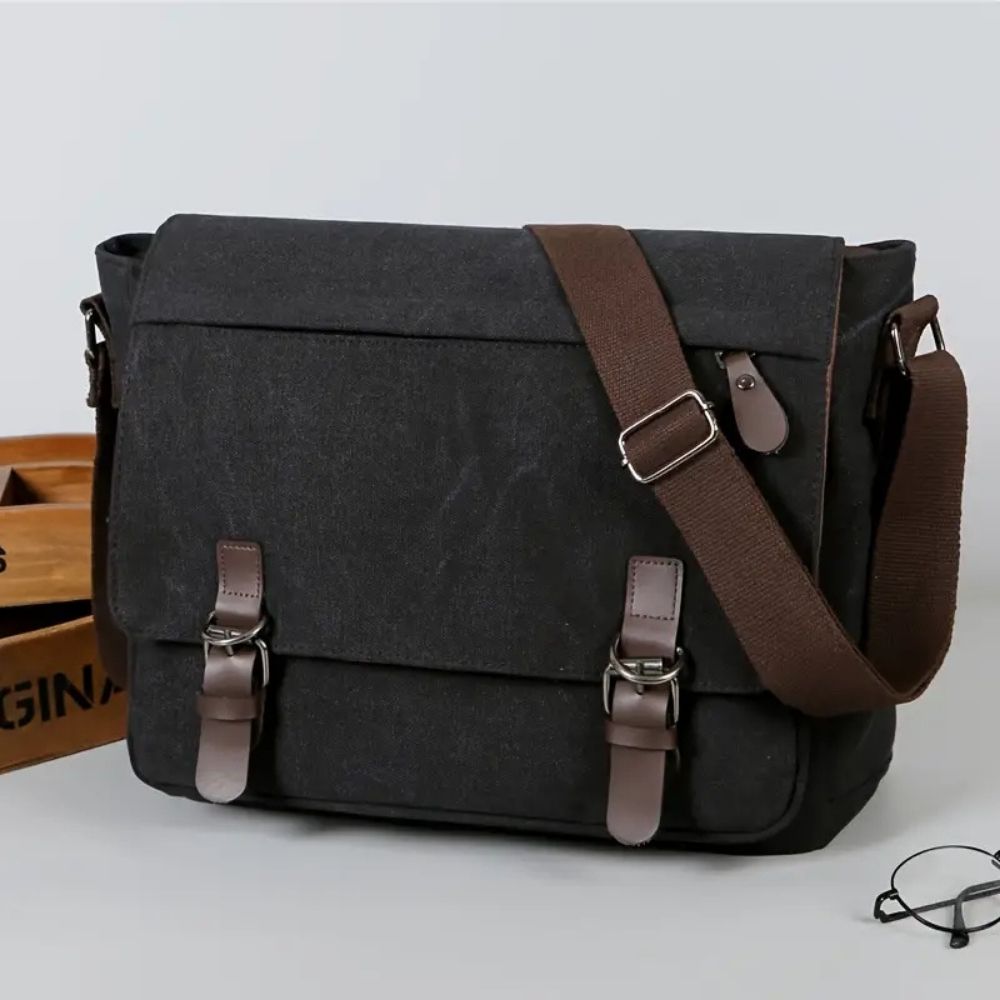 Herr Canvas Satchel Messenger Sling Bag