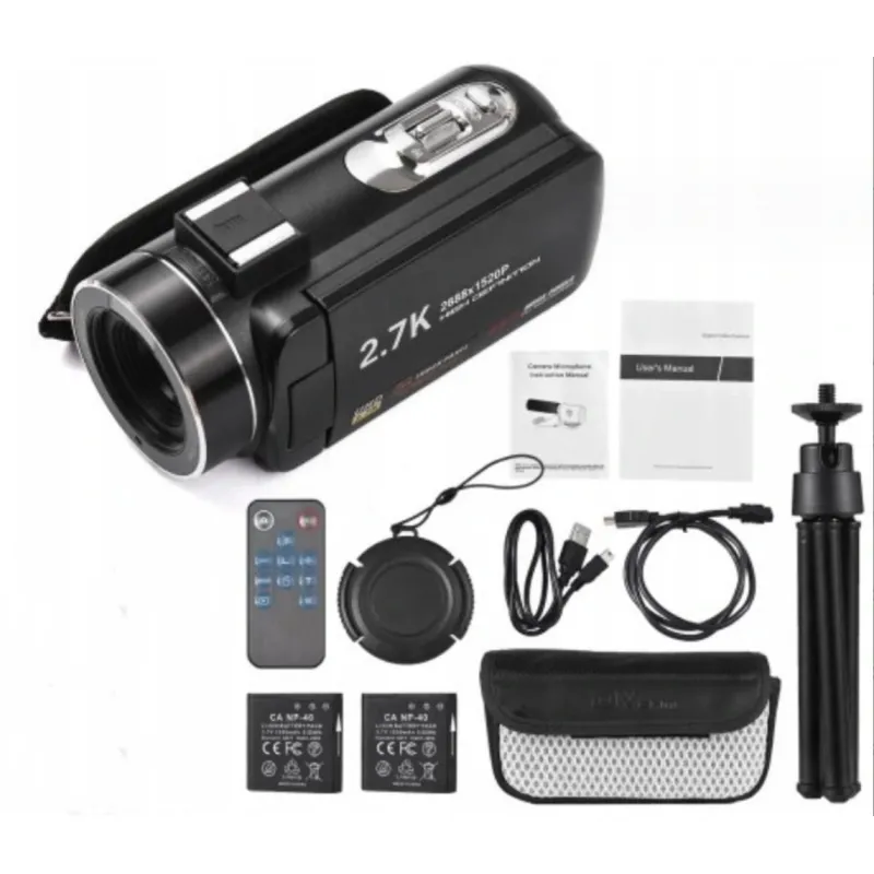 4K Videokamera Videokamera YouTube Vlogging WiFi 48MP Kamera