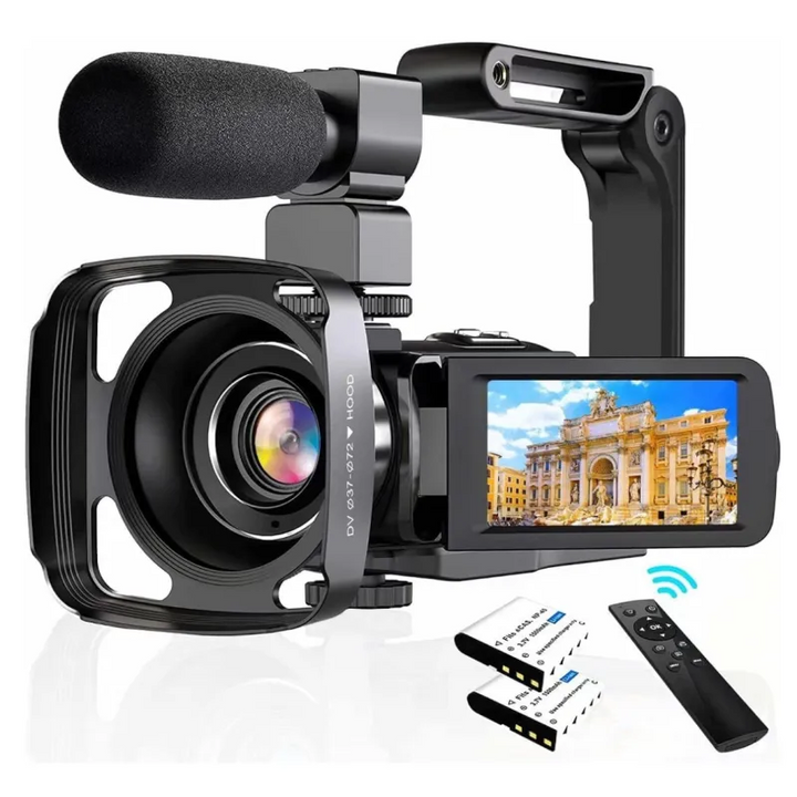 4K Videokamera Videokamera YouTube Vlogging WiFi 48MP Kamera