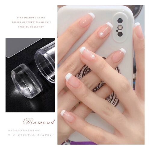 Transparent Silikon Nagelstämplare med Skrapa
