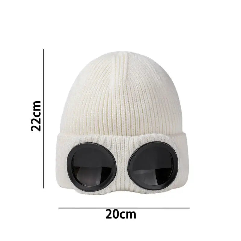 Unisex Skidglasögon Vintermössa Stickad Beanie