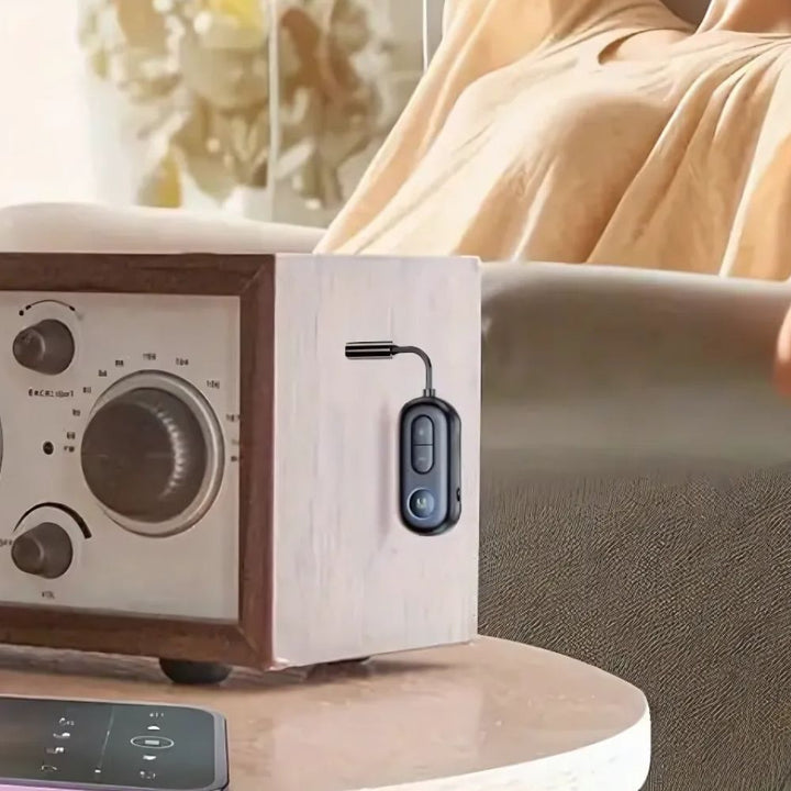Trådlös Bluetooth 5.4 Ljudsändare Mottagare Flygplansadapter med Mikrofon