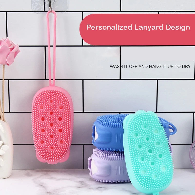 Silicone Body Scrubber med Tvålpump