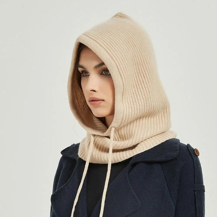 Stickad Huva Balaclava Hatt Halsvärmare