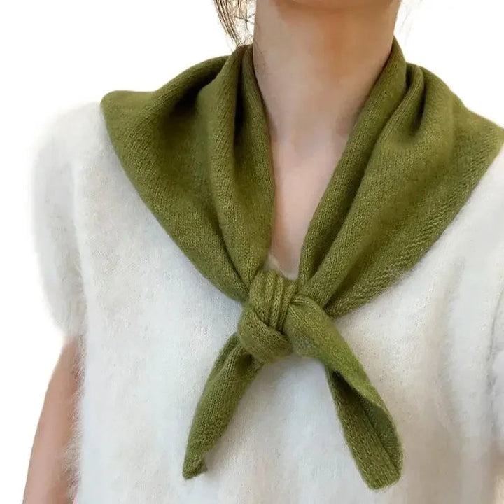 Koreansk stil stickad scarf för vinter kvinnor