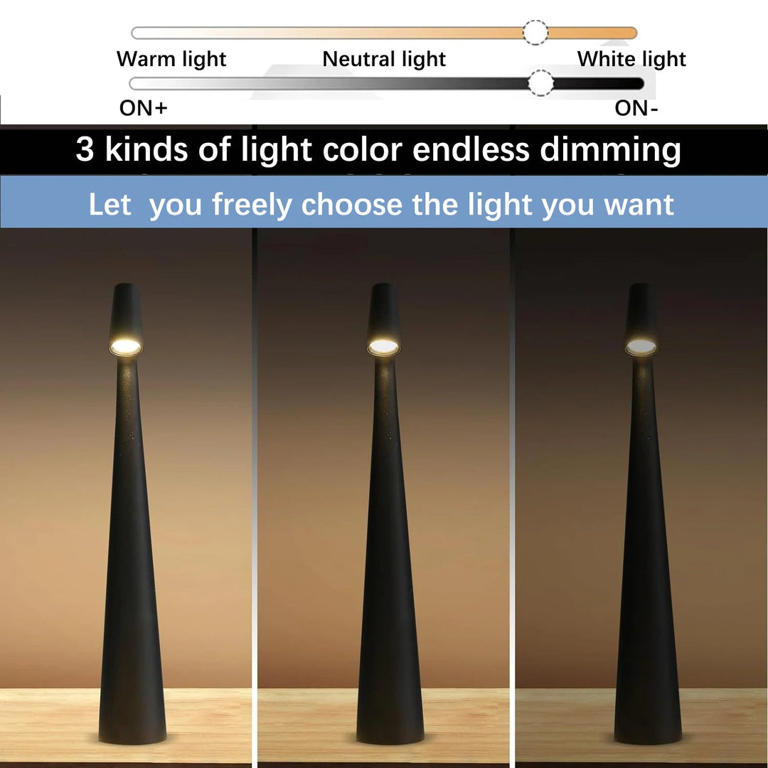 Touch Control Ljusläsare med Tri-Färgad Dimming