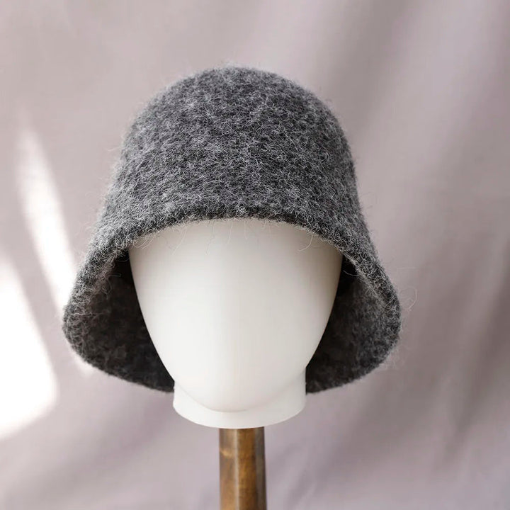 Kvinnors Vinter Ull Bucket Hat