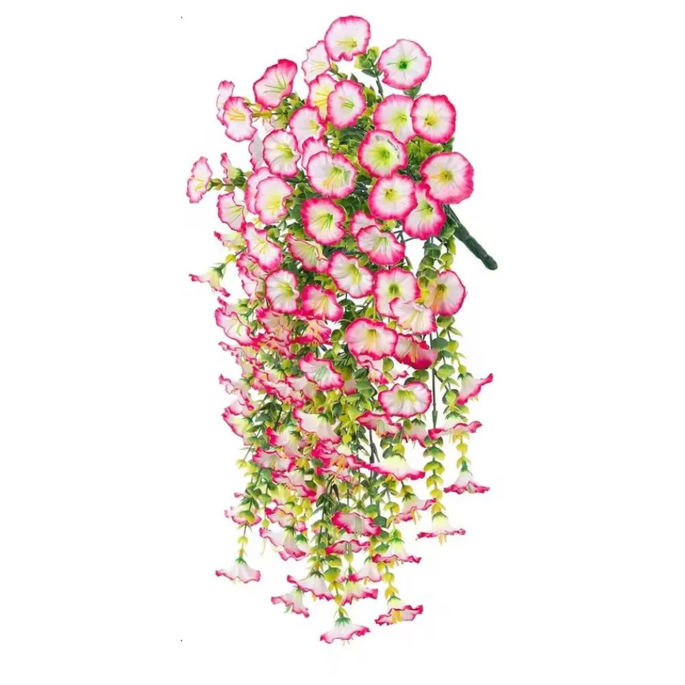 UV-beständig konstgjord Morgonärtskocka Blomma Hängande Dekor