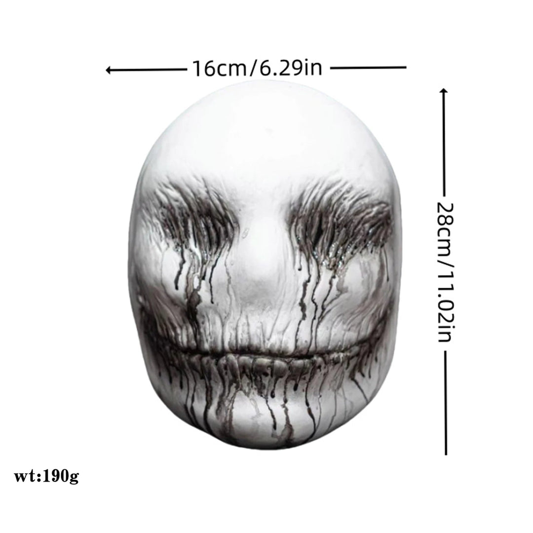 Realistisk Halloween Skallemask Läskig Spökuppsättning Rekvisita