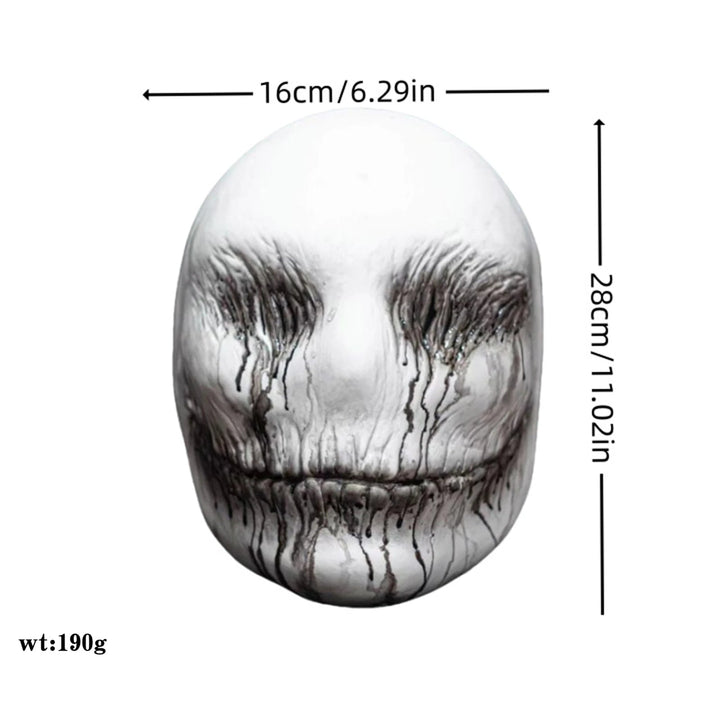 Realistisk Halloween Skallemask Läskig Spökuppsättning Rekvisita