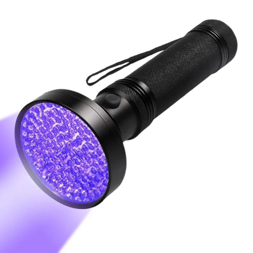 UV-lampa för detektion av vägglöss och fläckar