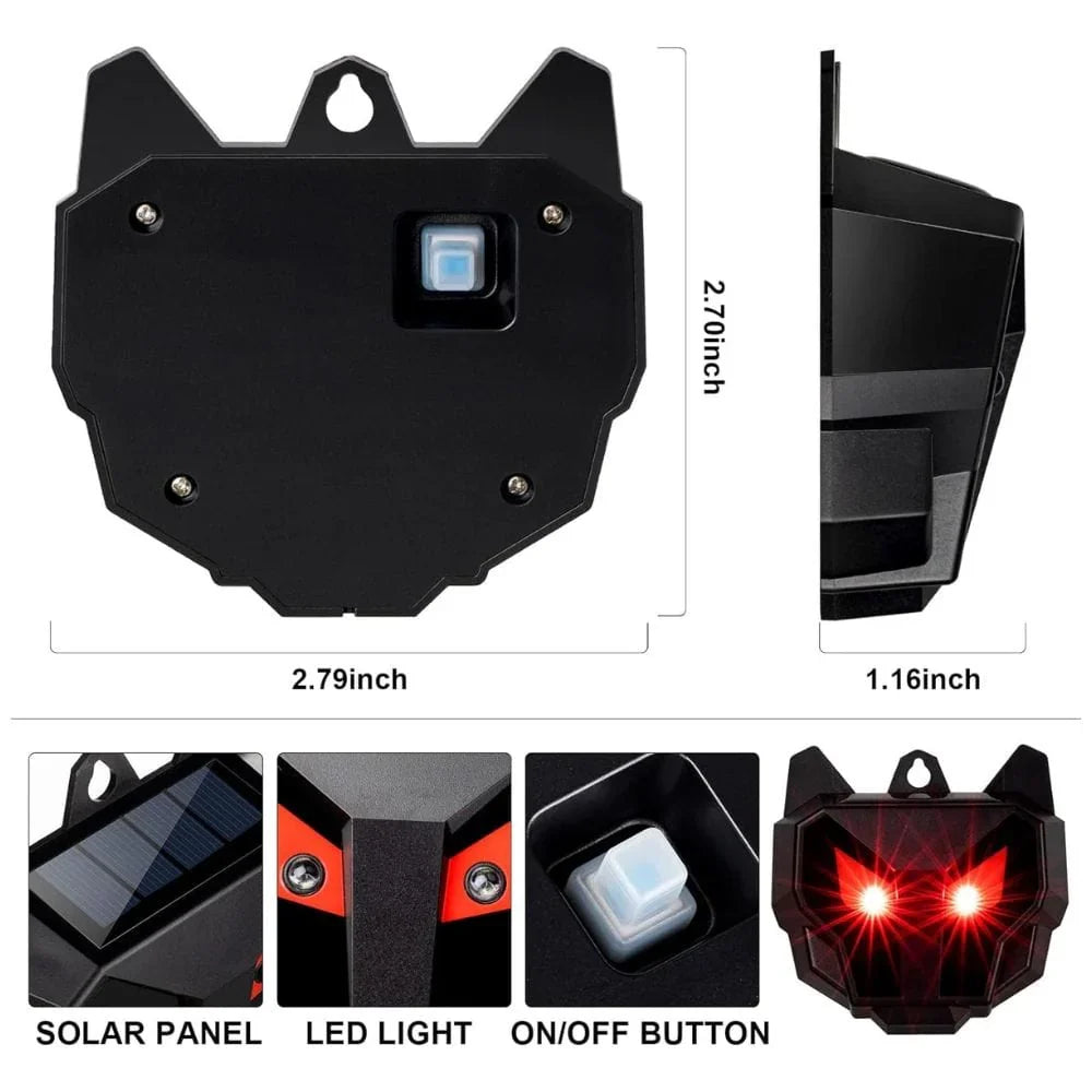 Solenergidriven utomhusrepeller för nattaktiva djur 2PCS