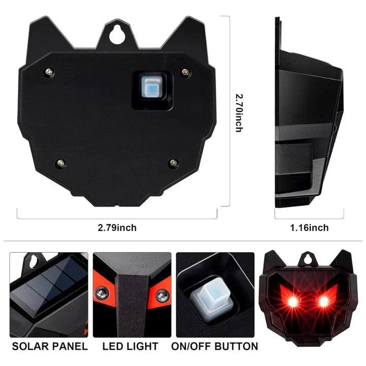 Solenergidriven utomhusrepeller för nattaktiva djur 2PCS