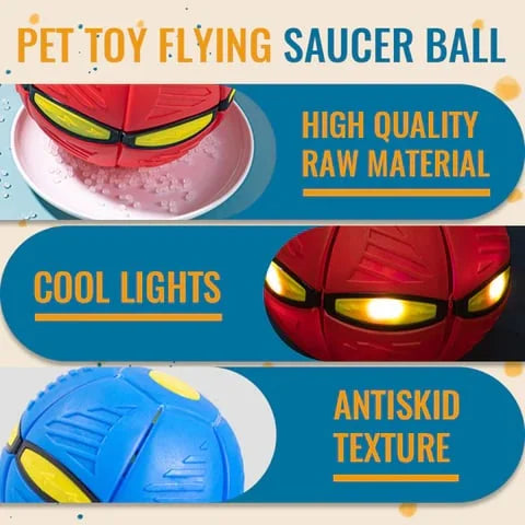 Flygande Tallrik Boll Hundleksak