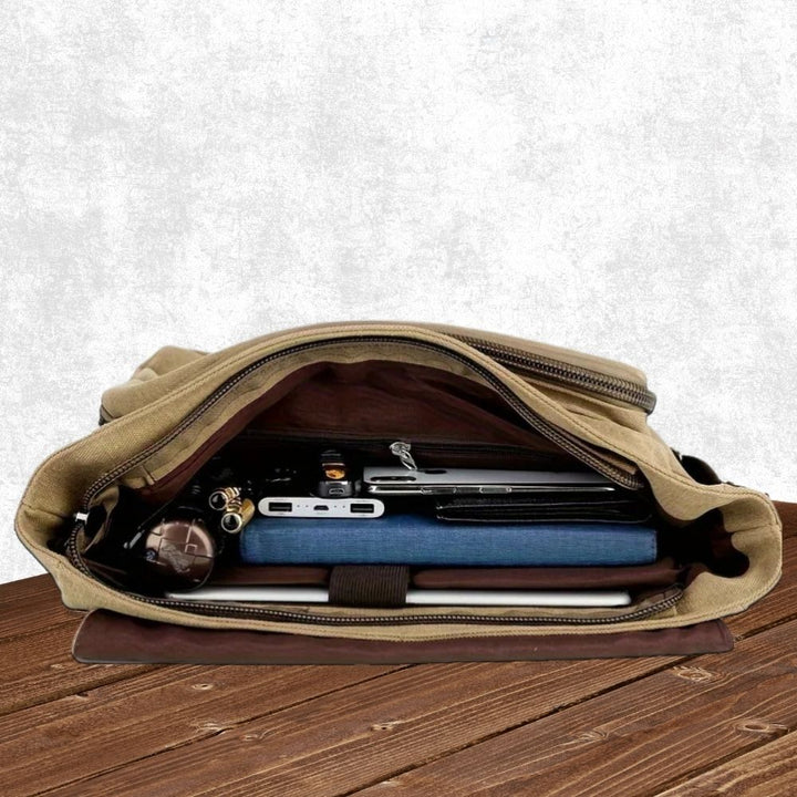 Herr Canvas Satchel Messenger Sling Bag