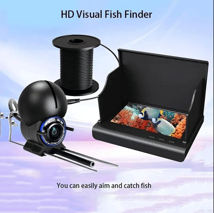 Bärbar Fiskefinder Undervattensfiskekamera med 4.3 tum LCD-skärm
