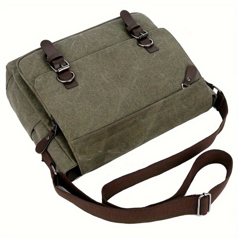 Herr Canvas Satchel Messenger Sling Bag
