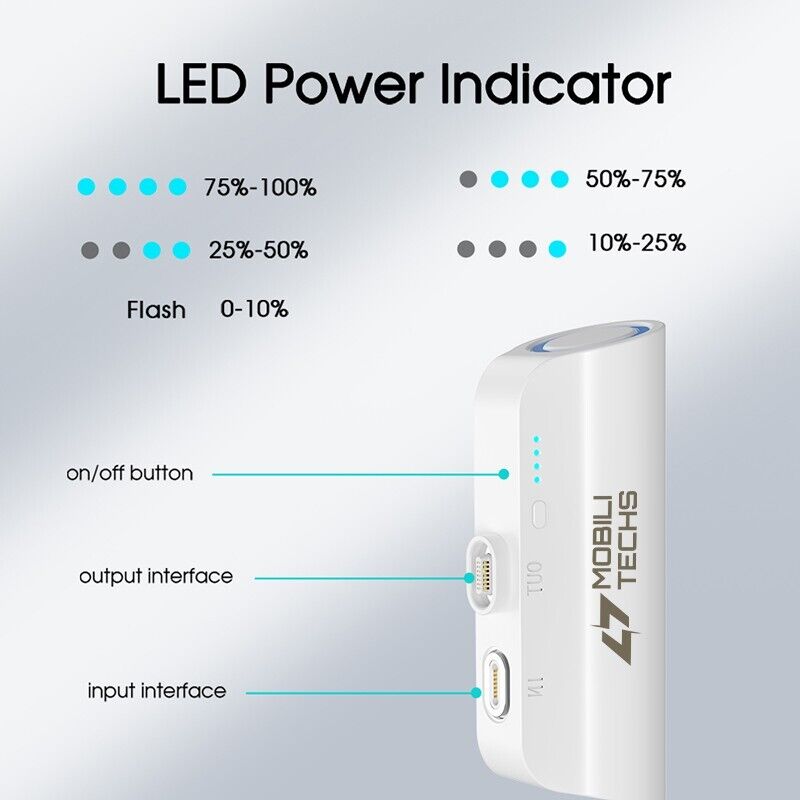 Mini Bärbar Magnetisk Power Bank