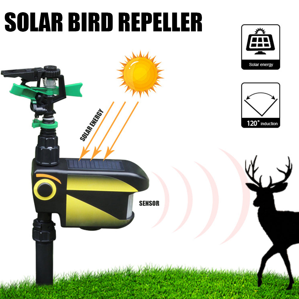 Rörelseaktiverad Sprinkler för Älg Solenergidriven - Bli av med Älgar