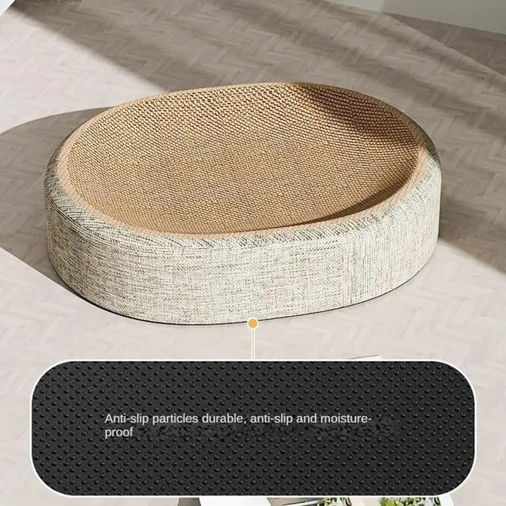 Oval Sisal 2 i 1 Katt Klösbädd
