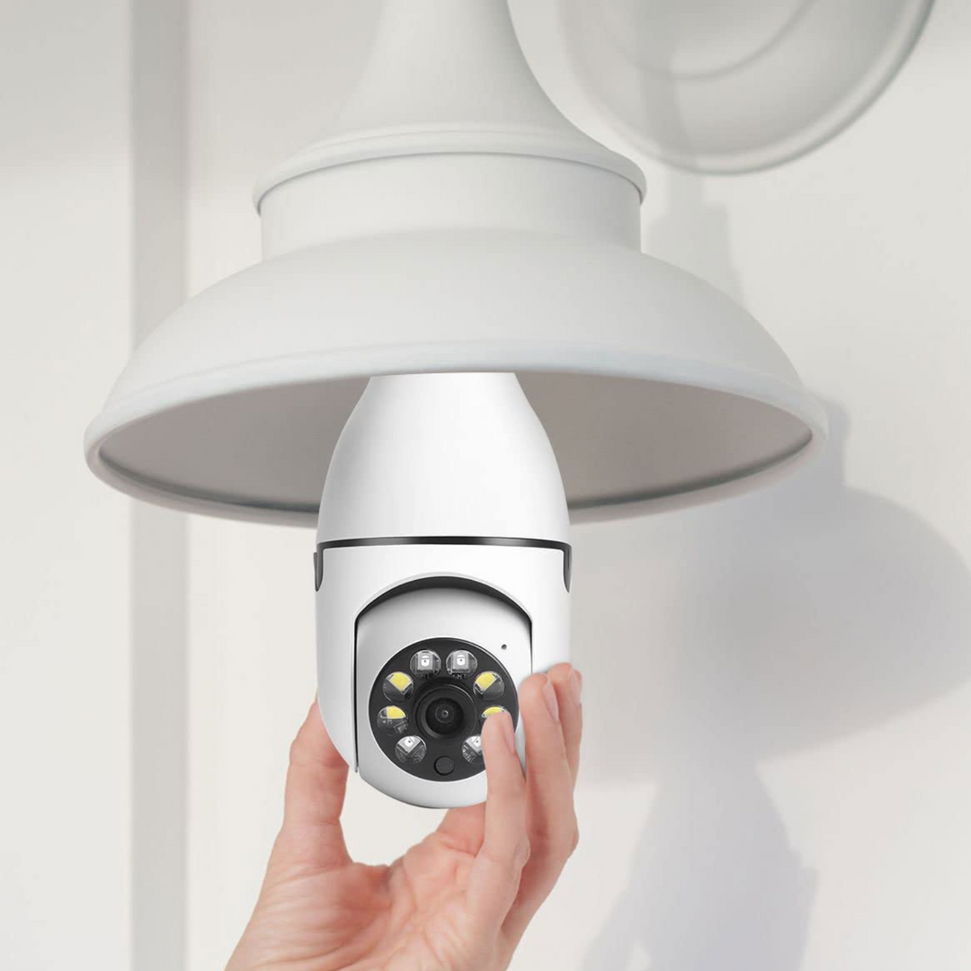 Smart Wifi Inomhus / Utomhus Lampa Säkerhetskamera