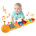 Musikaliskt Babyrassel Fyllt Plush Sensorisk Kameleont