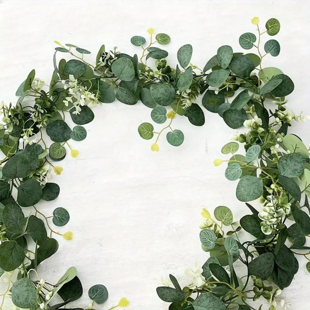 Elegant Dekorativ Faux Eucalyptus Girlang