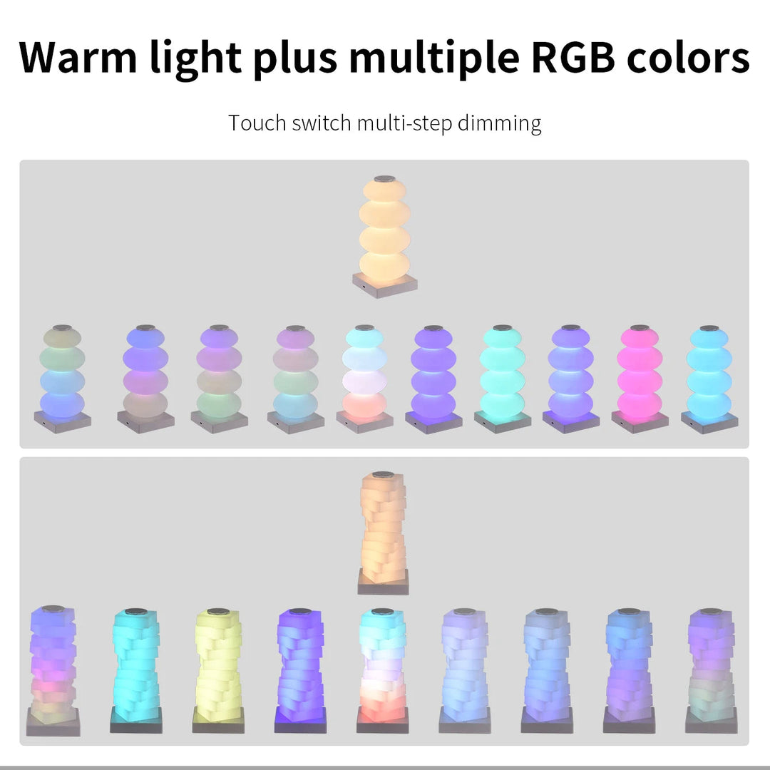 RGB LED Nattlampan med Touch Control