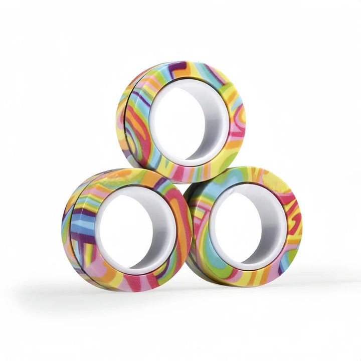 Magnetisk Fidget Ring Spinner Set