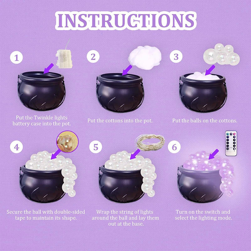 DIY Bubblande Inomhus Halloween Häxkittel