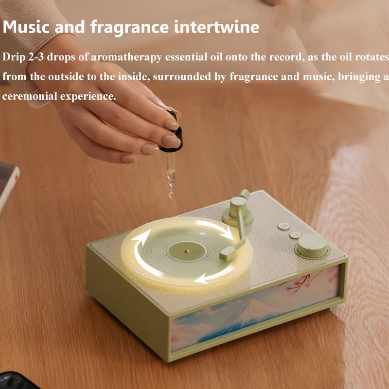 Aromaterapi Bluetooth-högtalare med nattljus