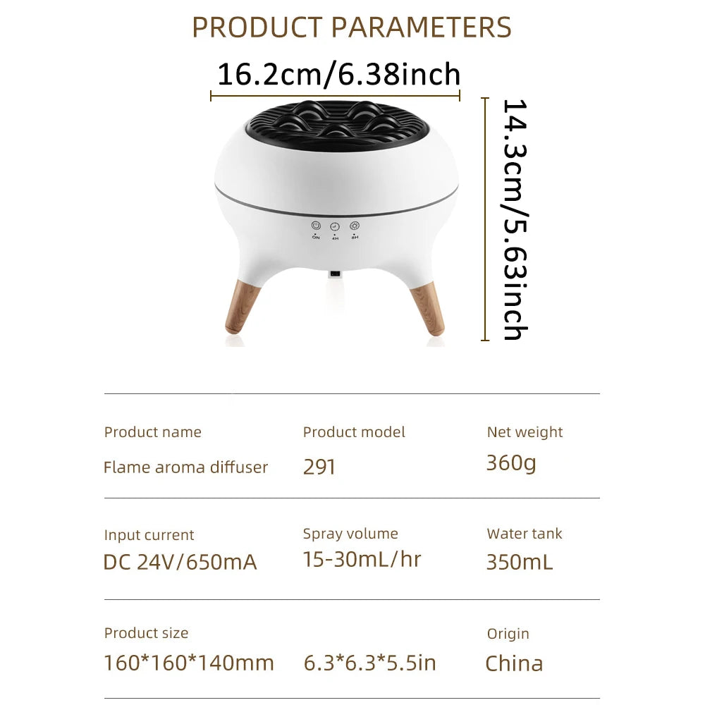 Dynamisk Manet Flamma Aromadiffusor