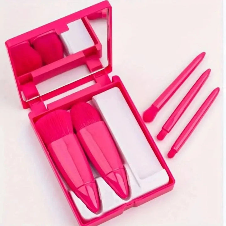 Mini Makeup Borstsats med Spegel