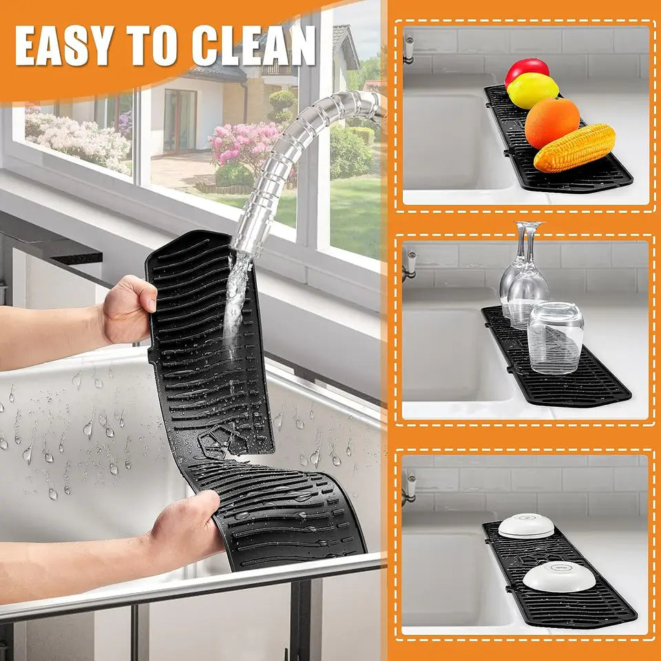 Silicone Kök Diskbänk Splash Guard